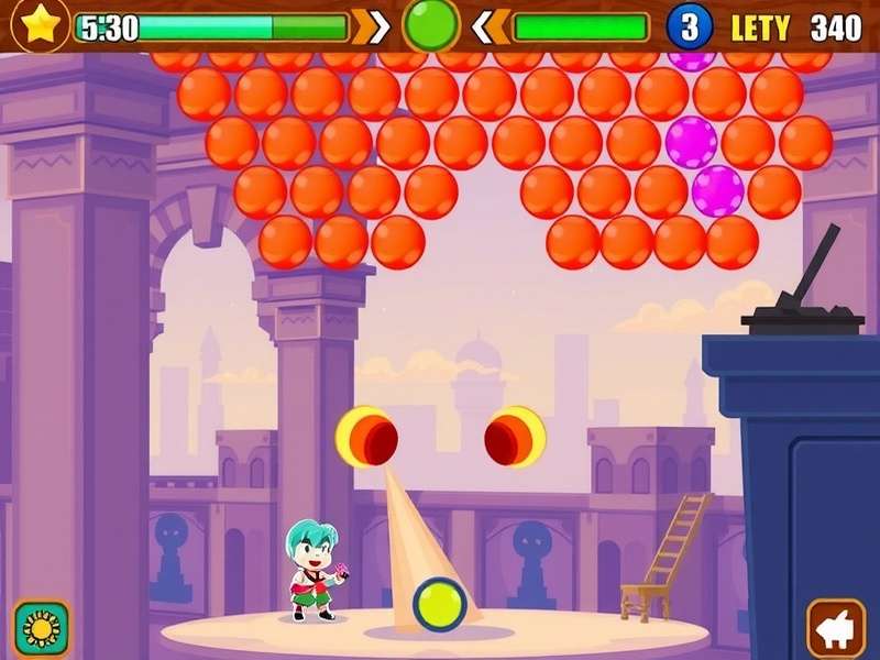 बबल शूटर एचडी गेमप्ले स्क्रीनशॉट