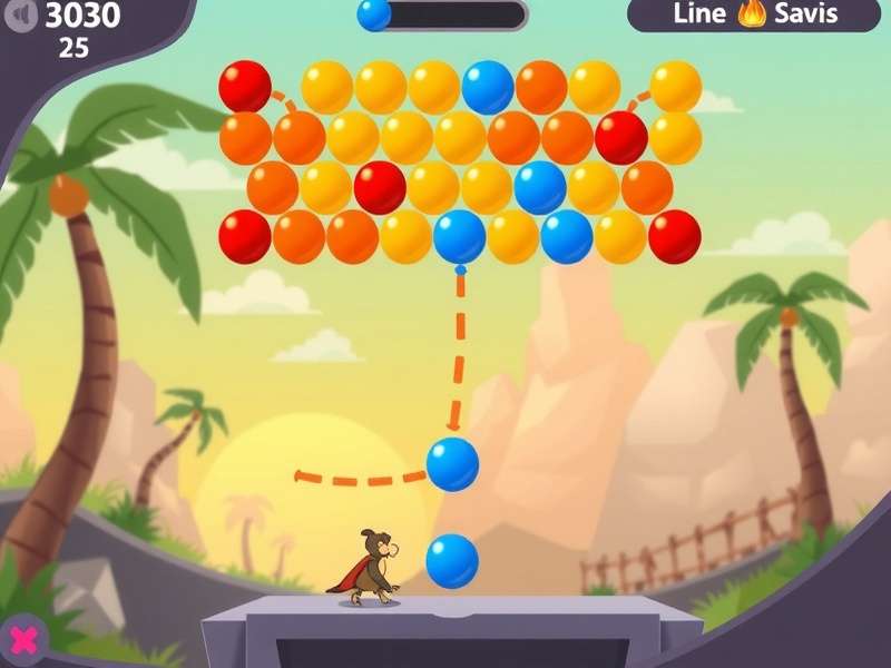 बबल शूटर गेम यूनिटी इंटरफेस