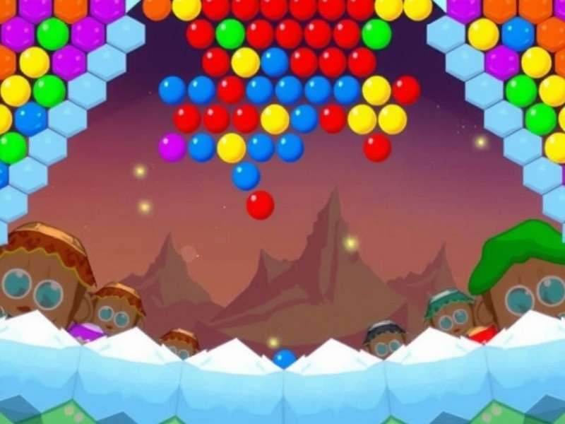 बबल शूटर पुराने वर्जन का गेमप्ले स्क्रीनशॉट