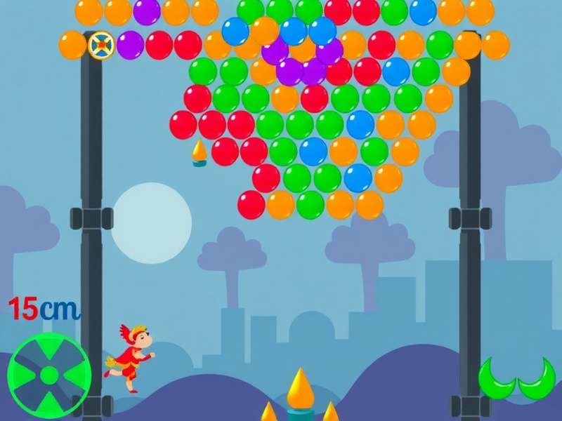बबल शूटर गेमप्ले स्क्रीनशॉट