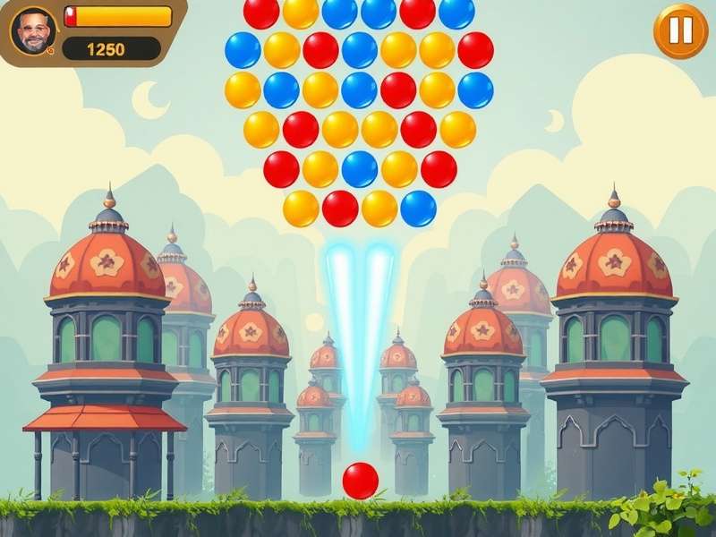 बबल शूटर रणनीति डायग्राम