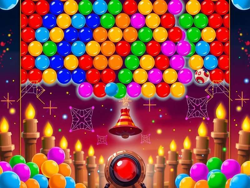 Arkadium Bubble Shooter Game इंटरफेस और गेमप्ले