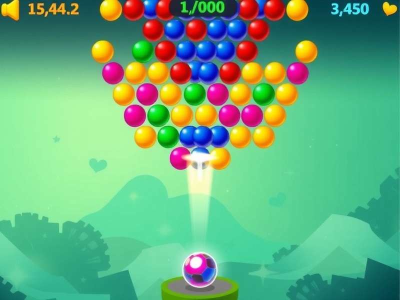 Arkadium Bubble Shooter गेमप्ले स्क्रीनशॉट