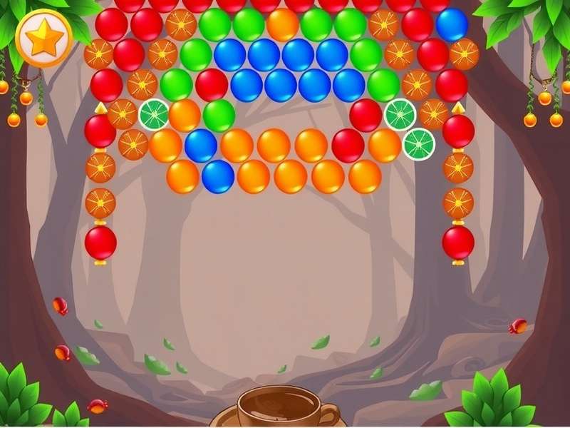 Coffee Break Bubble Shooter Gameplay Screenshot
