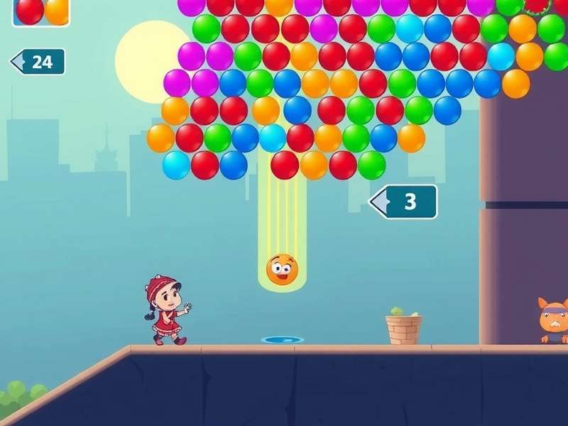 Bubble Shooter HD Full Screen Free Gameplay Screenshot