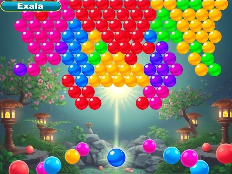 बबल शूटर गेमप्ले टिप्स इलस्ट्रेशन