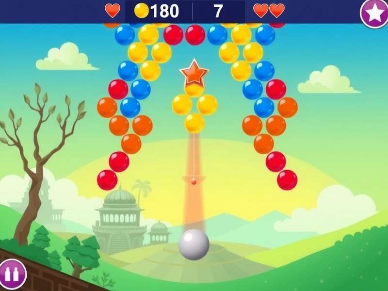 Free Bubble Shooter Poki Gameplay Screenshot