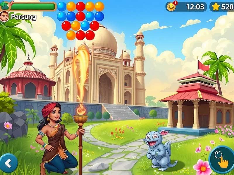 बबल शूटर एचडी गेमप्ले स्क्रीनशॉट