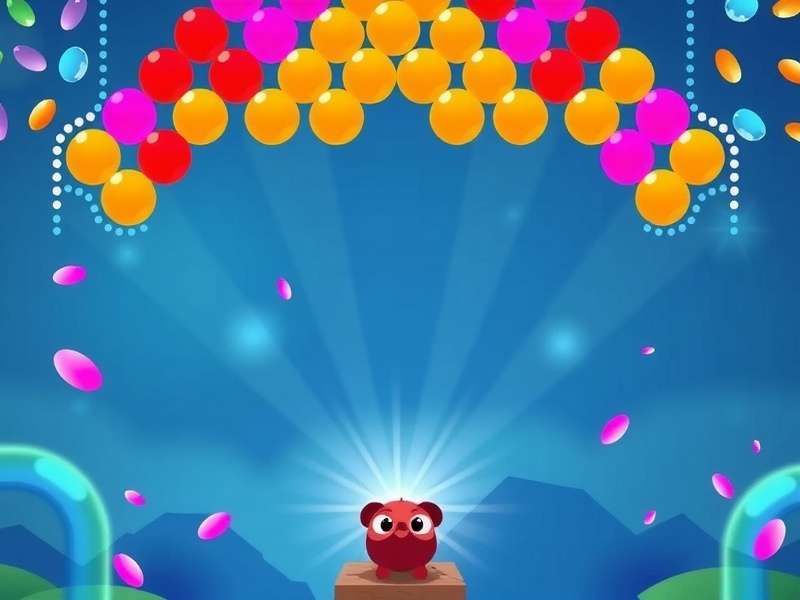 Tingly Bubble Shooter Poki Games गेमप्ले स्क्रीनशॉट