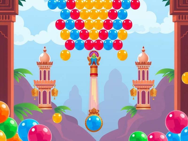 बबल शूटर गेमप्ले स्क्रीनशॉट Poki पर