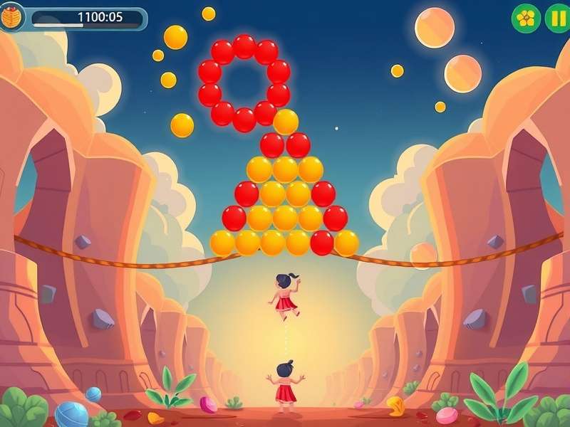 बबल शूटर माइक्रोसॉफ्ट गेमप्ले स्क्रीनशॉट