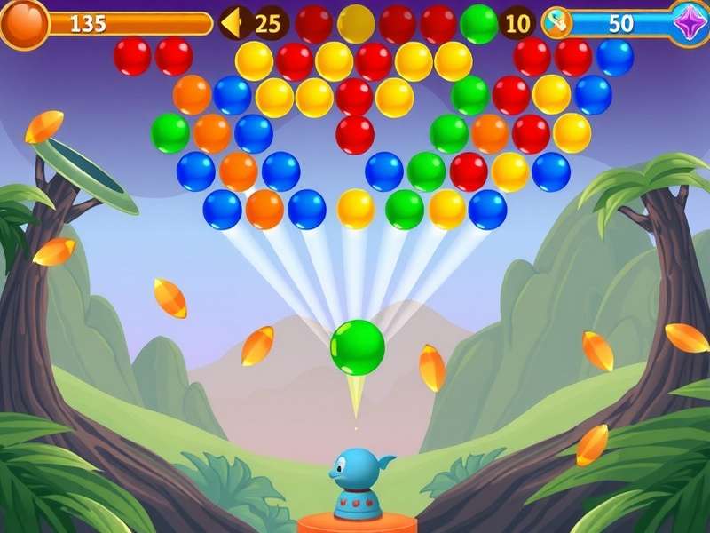 बबल शूटर गेमप्ले स्क्रीनशॉट