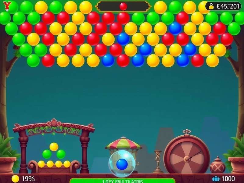 बबल शूटर गेम विंडोज 7 पर चलते हुए