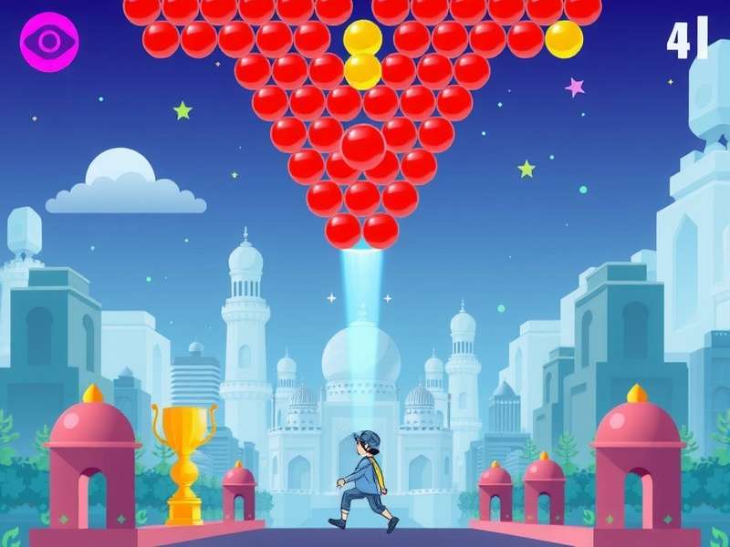फ्री ऑनलाइन बबल शूटर गेम्स का स्क्रीनशॉट