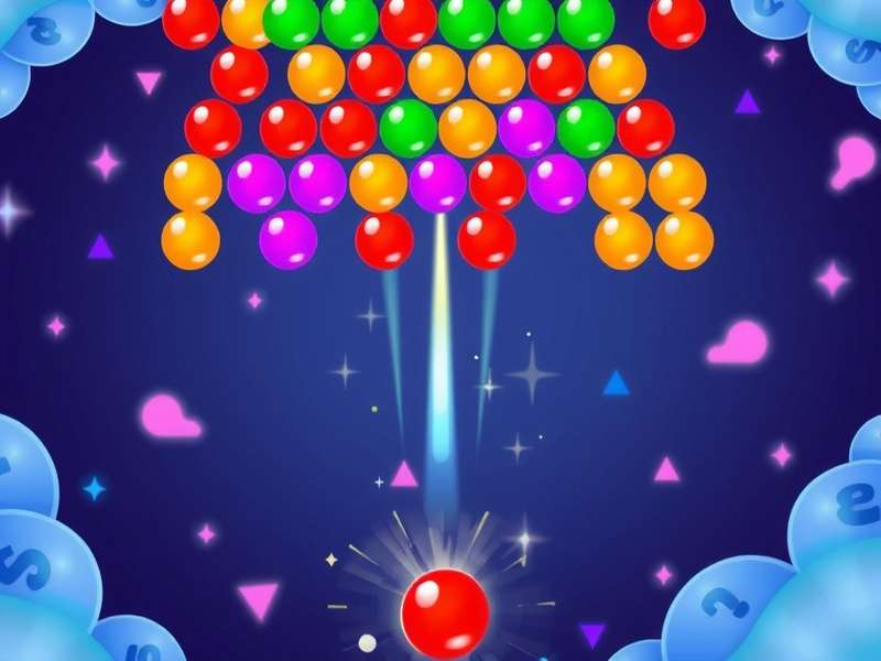 Bubble Shooter Poki गेमप्ले स्क्रीनशॉट