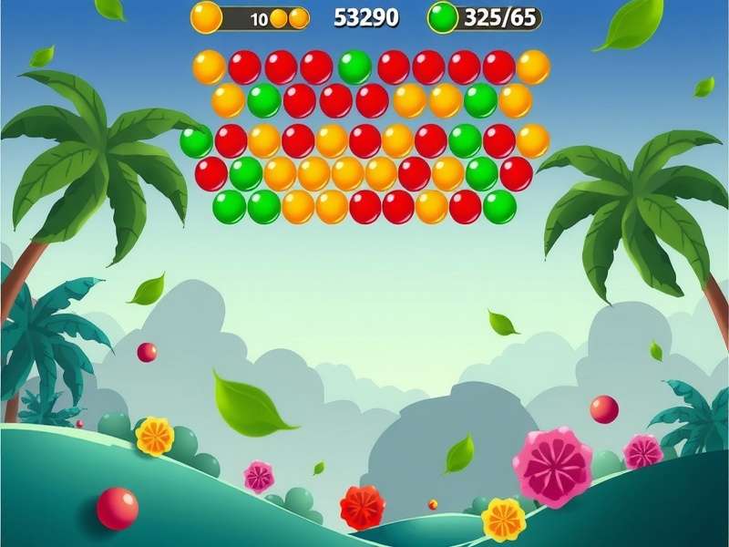 बबल शूटर पोकी गेम गेमप्ले स्क्रीनशॉट
