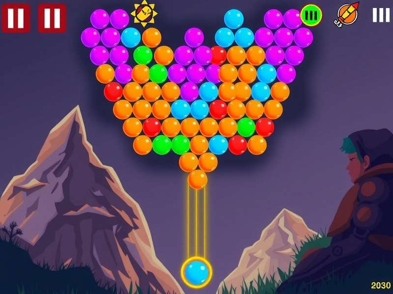 Bubble Shooter गेम रणनीति डायग्राम