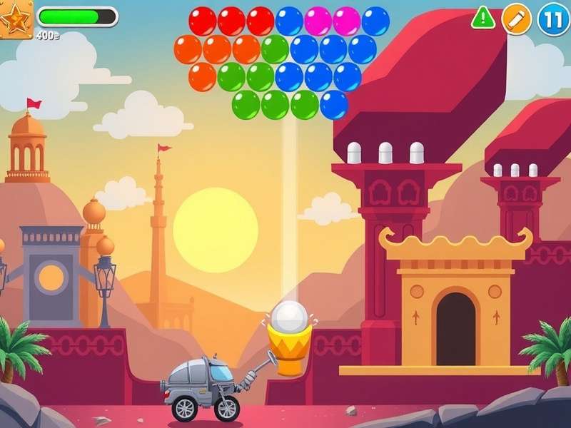 बबल शूटर गेमप्ले स्क्रीनशॉट हिंदी में