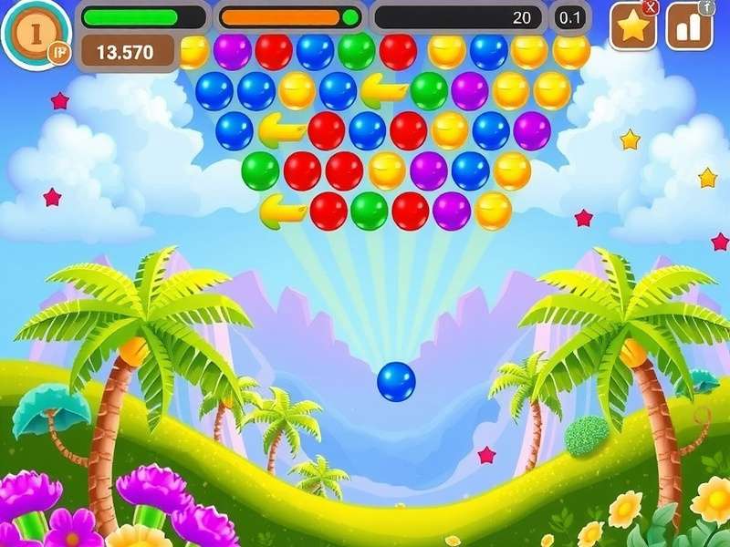 Bubble Shooter Relaxing Mod APK gameplay screenshot