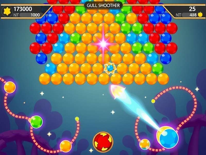 बबल शूटर पोकी 3 गेमप्ले स्क्रीनशॉट