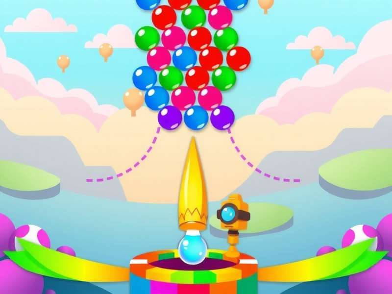 Bubble Shooter Poki Unblocked गेमप्ले स्क्रीनशॉट