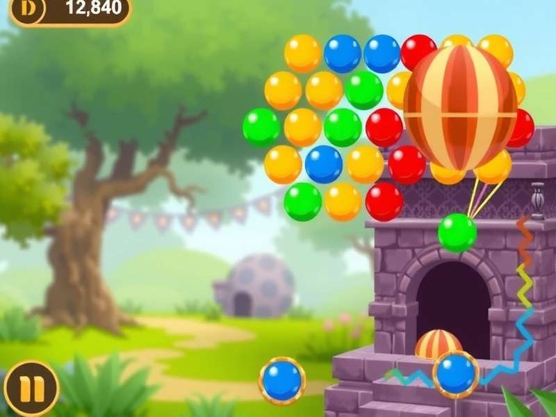 Bubble Shooter गेमप्ले स्क्रीनशॉट