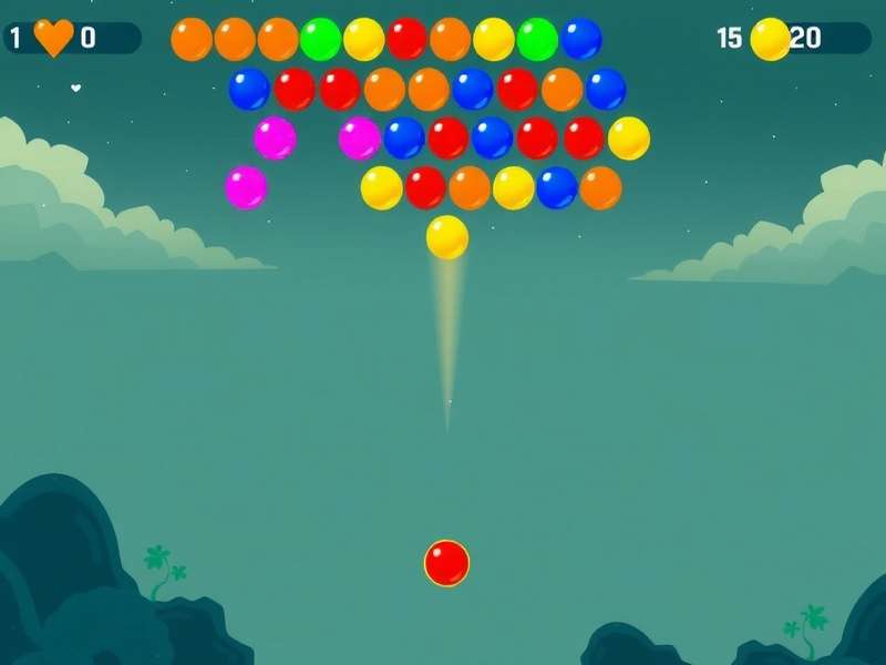 बबल शूटर पोकी फुल स्क्रीन गेमप्ले स्क्रीनशॉट