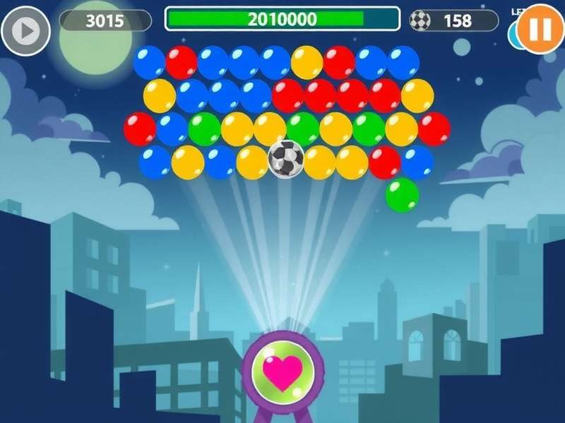 Bubble Shooter Game Download Interface on Mobile Phone