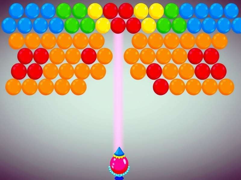 Bubble Shooter एंगल गाइड और फिजिक्स डायग्राम