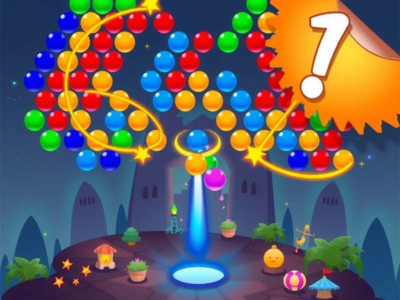 बबल शूटर रिलैक्सिंग ऑनलाइन गेम इंटरफ़ेस