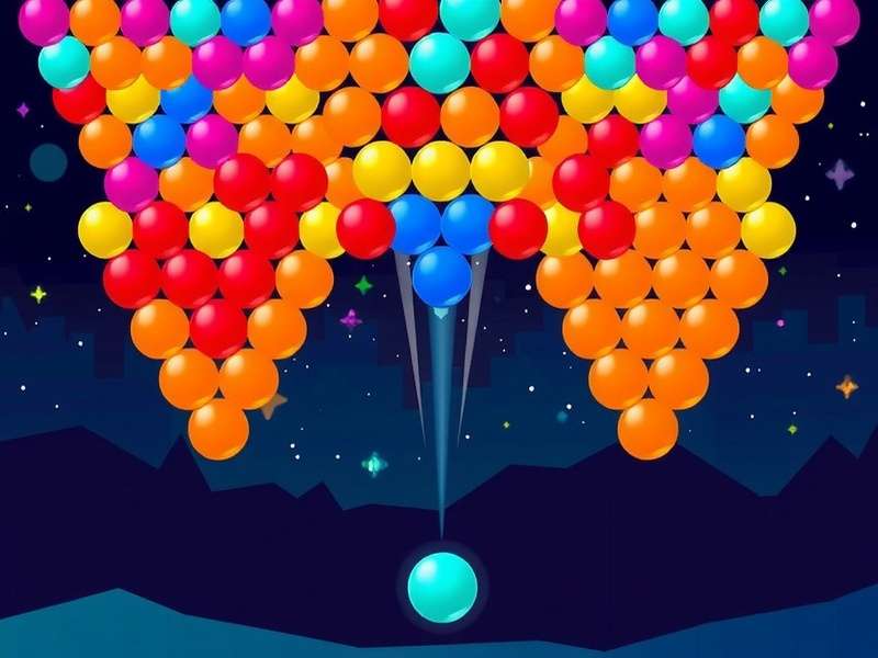 Professional gamer analyzing Bubble Shooter strategy on multiple screens