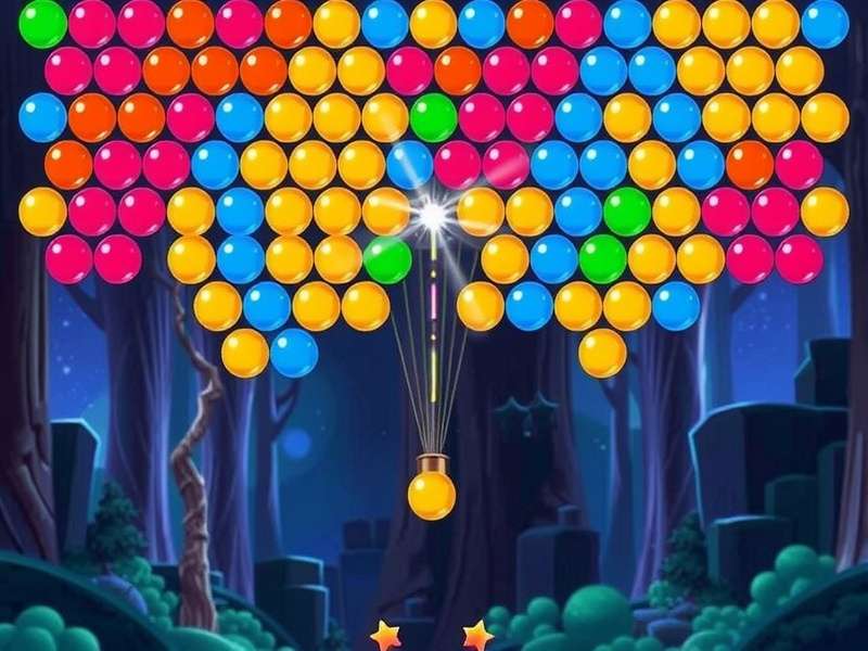 Bubble Shooter strategy diagram showing angles and bounces