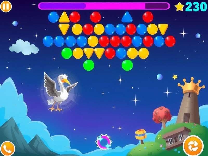 Bubble Shooter Gratuit Plein Cran gameplay screenshot showing colorful bubbles and high score