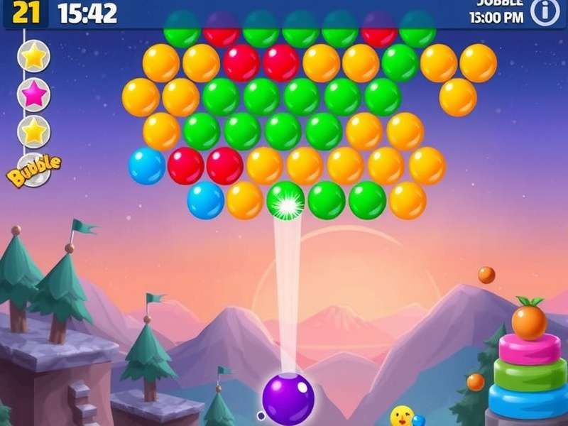 Bubble Shooter Gameplay Screen on Mobile and PC in India
