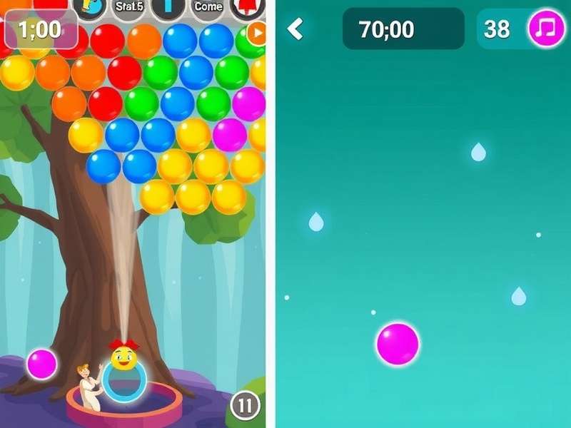 Bubble Shooter Mod Apk Gameplay on Mobile