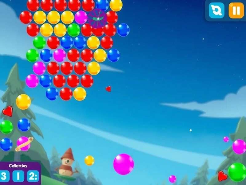 Bubble Shooter Klassisch gameplay on a desktop and mobile screen