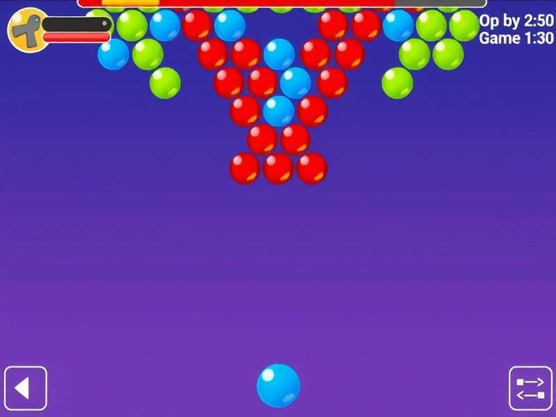Bubble Shooter game perfectly fitted on multiple device screens - laptop, tablet, and mobile phone
