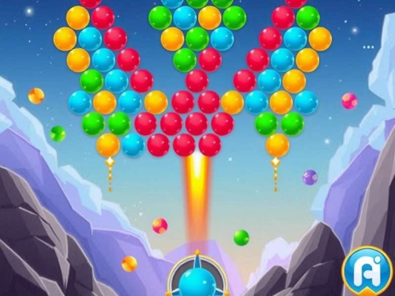 Competitive Shooter Bubble gameplay on a mobile device in an Indian setting