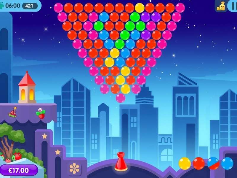Strategic layout of Bubble Shooter Relaxing Mode Level 375 showing color patterns