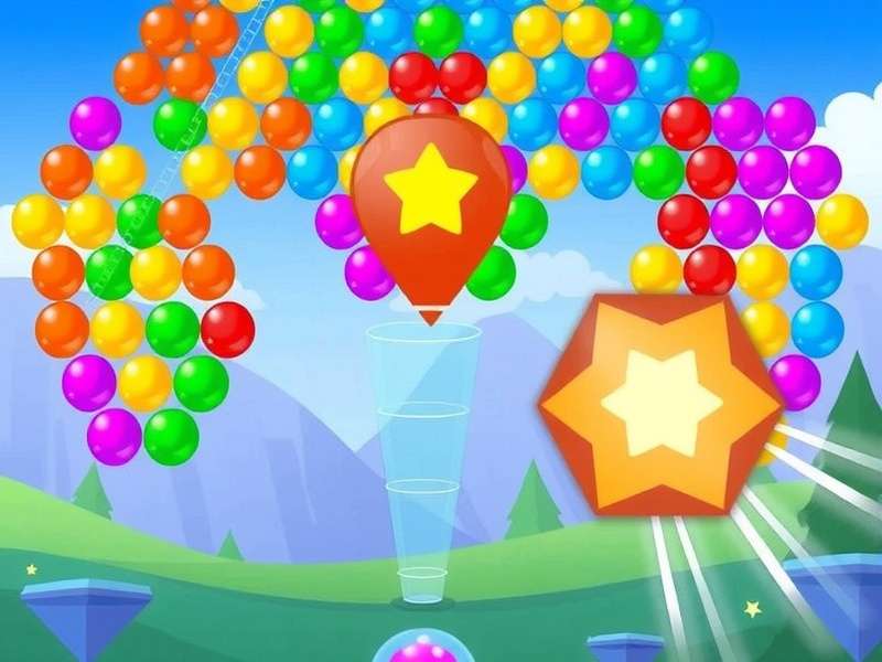 Bubble Shooter Pro gameplay screen showing advanced bubble matching strategies