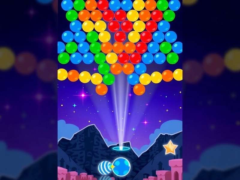 Real Money Bubble Shooter Game on Mobile Phone Showing Cash Prize