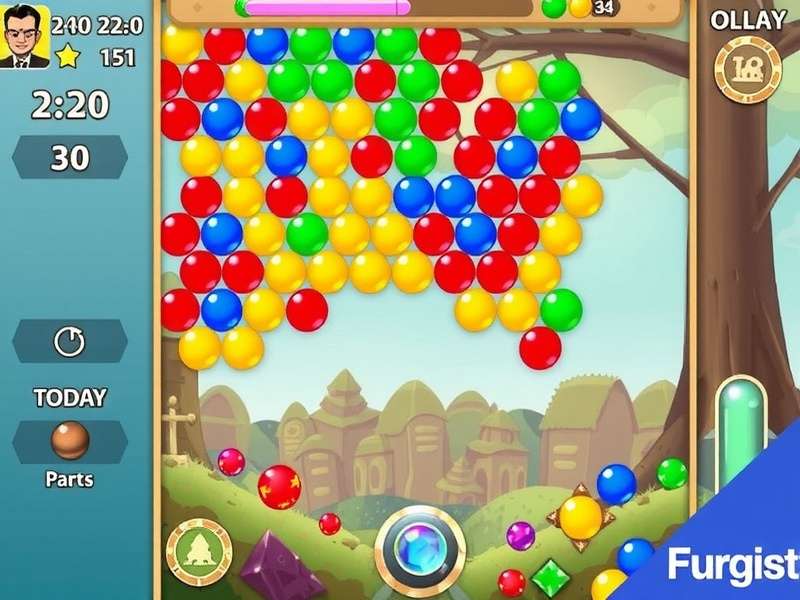 Champion player achieving Bubble Shooter HD world record