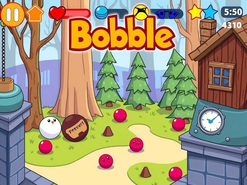 Bubble Shooter Gameplay on Mobile Screen