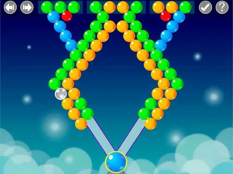Colorful gameplay screenshot of Tingly Bubble Shooter