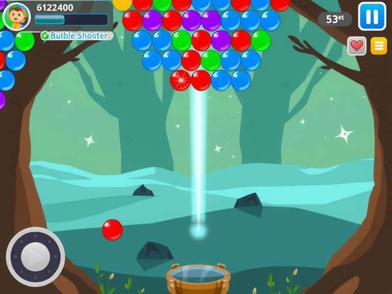 Bubble Shooter game being played on a laptop in a cozy Indian home setting