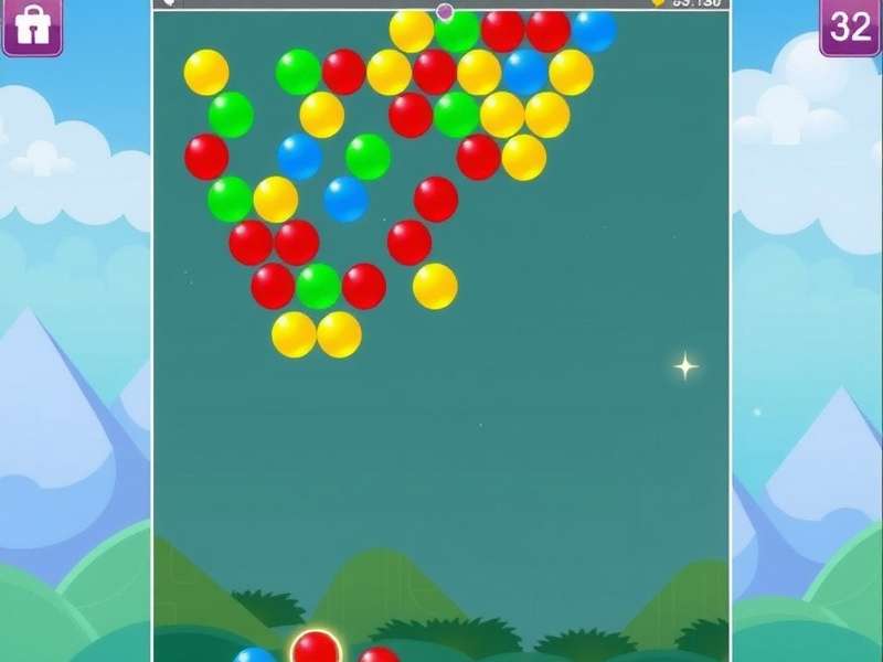 Bubble Shooter online game gameplay screenshot