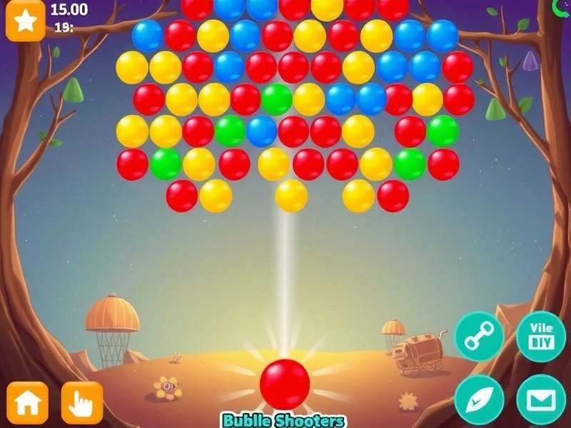 Classic Bubble Shooter Game Free - Colorful bubbles on a vibrant game board