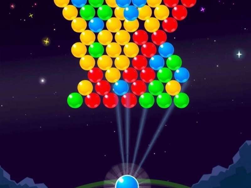 Bubble Shooter Free To Play Right Now - Colorful bubbles game board with India theme
