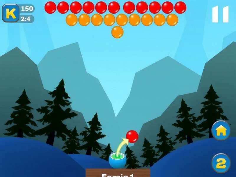 Msn Bubble Shooter Hd gameplay with colorful bubbles and vibrant interface