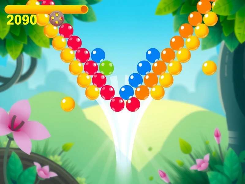 Bubble Shooter Download For Pc gameplay screenshot showing colourful bubbles on desktop